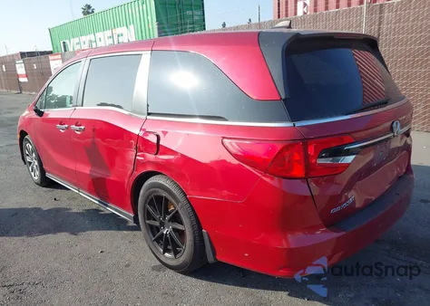 2022 Honda Odyssey Ex-L из США, поврежденный, VIN 5FNRL6H70NB000849